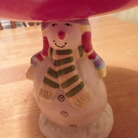 Whimsical Snowman Dessert Plate - Picture 3 of 7